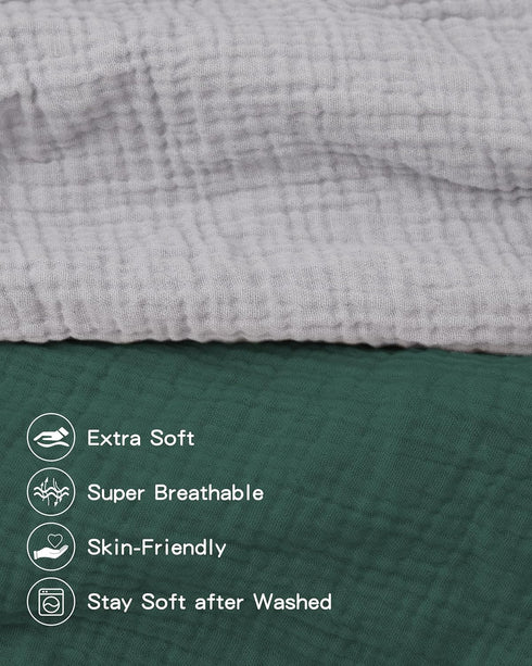 2 Pack Pro Goleem Muslin Changing Pad Cover for Boys and Girls, Soft Breathable Fitted Cotton Diaper Changing Table Pad