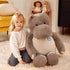 IKASA Giant Hippo Stuffed Animal - 30" Jumbo Plush Toy for Kids, Boys & Girls (Gray)