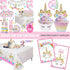 Lifestyle Extra-Large 2 Pack Unicorn Tablecloth - 108"x54" Disposable Table Cover for Birthday Party & Baby Shower