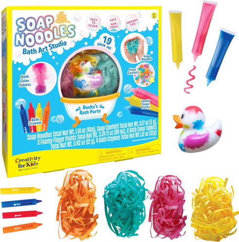Creativity for Kids Soap Noodles Bath Art Studio Bath Crayons, Soap Paint,