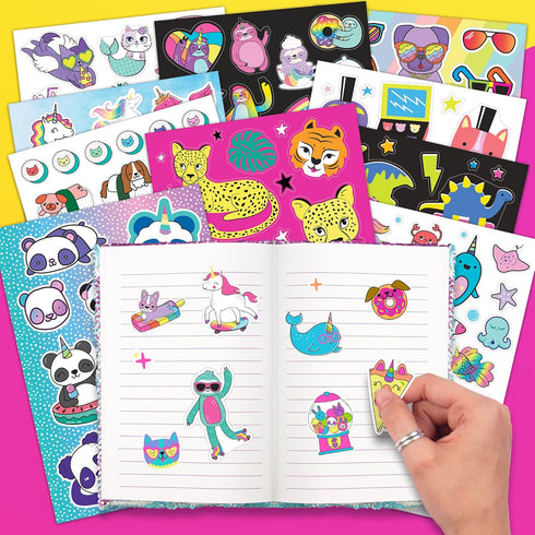 Fashion Angels 1000+ Animal Sticker Book - 40-Page Sticker Book for Kids, Over 1000 Stickers for Scrapbooking &