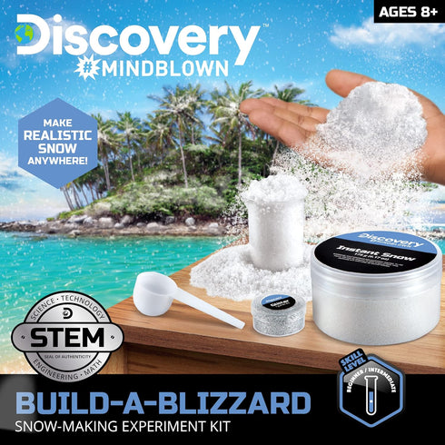 Discovery #Mindblown Build-A-Blizzard Snow Making Experiment Set, Fun Science Kit for Kids Ages 6+