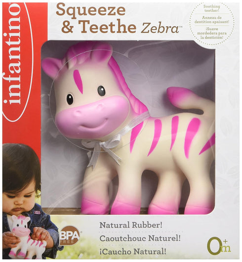 Infantino Squeeze and TeeThe Zebra Teether Toy