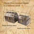 Lingway Toys Kids Pirate Treasure Chest, Teacher's Favorite Storage Box with 2 Sets of Locks and Keys (Vintage Bronze)