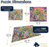 1000 24"x30" 99 White Mountain Piece Jigsaw Puzzle Easter Holiday Collage Puzzles with Large Pieces Gift for Adults