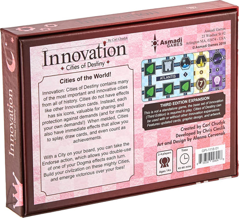 Asmadi Games Innovation: Cities of Destiny Third Edition