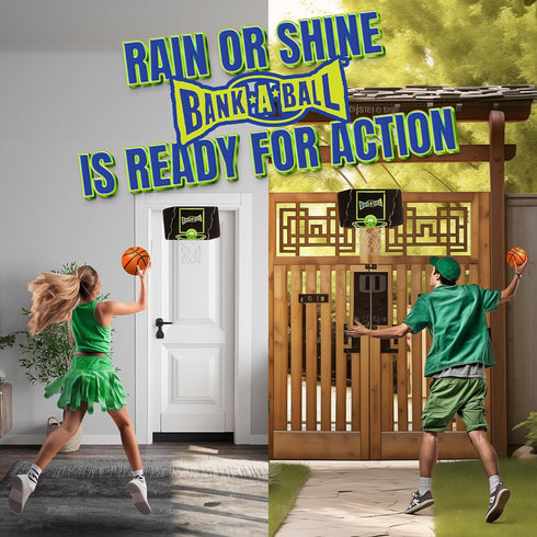 Mini Basketball Hoop for Adults & Kids, Indoor Portable Adjustable Set with Ball, Over The Door Hoop