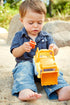 Green Toys Scooper Construction Truck in Yellow/Orange for Kids Outdoor Play