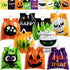 JOYIN 108 PCS Halloween Drawstring Treat Bags with 9 Character Designs, Mini Goodie Candy Bags for Kids Trick or