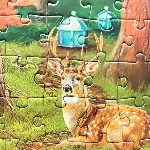 Forest Bear Adventure - 300 Pieces Jigsaw Puzzles for Adults & Kids Ages 6-12 - Large Piece Puzzles for Seniors