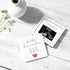 Ivory White Family of Three Pregnancy Announcement, New Member Coming Soon, Ultrasound Frame Keepsake Box, Baby Birth