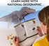 NATIONAL GEOGRAPHIC Dinosaur Dig Kit - 12 Dino Shaped Dig Bricks with Figures & Excavation Tool Sets, STEM Toy
