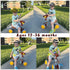 Baby Balance Bike for 1-2 Year Old Boy Girl, 4 Wheels Toddler Balance Bike, First Birthday Gifts for 12-24 Months