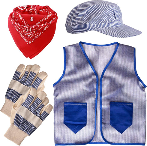 Tigerdoe Kids Train Engineer Costume Set - 3 PC Set -Train Conductor
