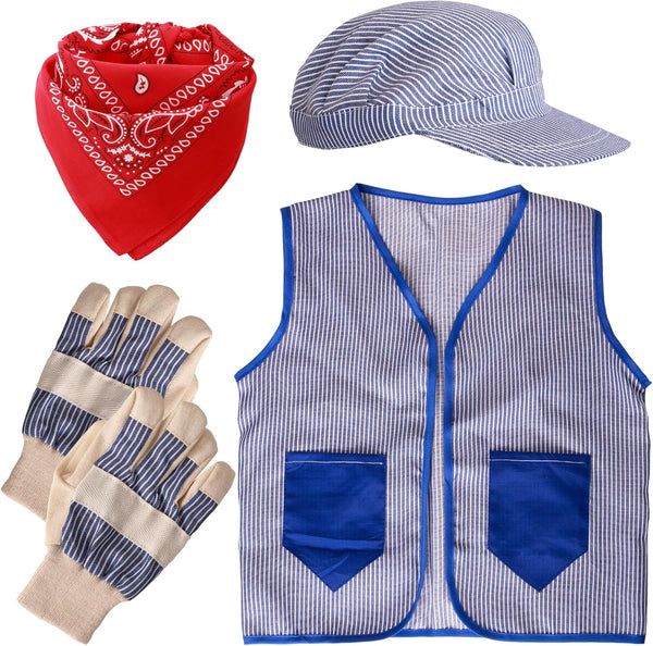 Tigerdoe Kids Train Engineer Costume Set - 3 PC Set -Train Conductor
