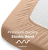 Set Comfy Cubs Muslin Crib Sheet and Baby Blanket - Brown/White Bundle