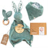 Mikito Organic Cotton Newborn Gift Box, Unisex Baby Gifts Including Muslin Lovey Comforter,