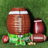 4 Pieces Football Paper Lantern Table Centerpiece Decoration Set, Soccerball Game Lantern with Stand, 12 Inches