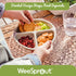 WeeSprout Suction Plates with Lids for Babies & Toddlers - 100% Silicone, Divided Design, Microwave & Dishwasher Safe