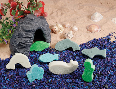 Yellow Door Little Lands – Ocean, Set of 8 Stone Figures