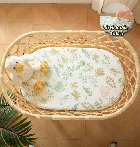 Girls,32 16 4", 2 Pack, SDY Jersey Bassinet Sheets for Baby Boys and "x "x Green Standard Oval/Retangle Bassinet