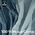 Newborn,2 Pack,Muslin Boys,Girls,100% 44x44 Dreamology Muslin Blankets for Cotton Blankets for Cotton,Soft