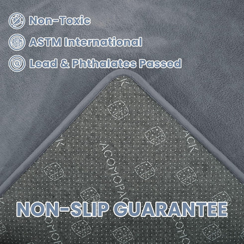 ACOMOPACK 1.3" 50x50"-Memory Tummy Thick Baby Play Mat for Floor Foam Water-Repellent Playpen Mat for Time,Non-Slip