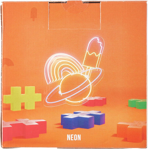 PLUS PLUS Big Open Play Set - 100 Piece Neon Color Mix, Interlocking Large Puzzle Blocks