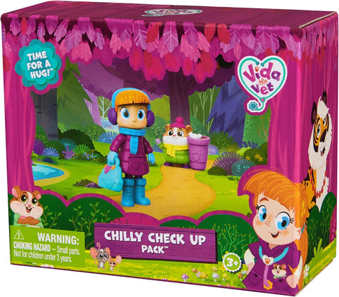 Chilly Check Up Pack with Vida & Popcorn Action Figures, Vet Bag Accessory, Kids Toys Ages 3 and up