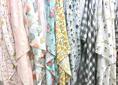 Mud Pie Farmhouse Swaddle Blanket - Multi