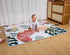 71x59 Inch, TADO MUSLIN Baby Play Mat Thickened Soft Floor Mat for Playpen, Machine Washable Foam Crawling Mat