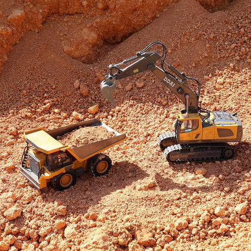 8-12 3 4 5 6 7 8 9 10+ DDAI Remote Control Excavator Toys for Boys Kids Best Gift Ideas for Age Year Old Boy