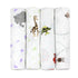 j & alex 100% Cotton Muslin Swaddle Blankets, Set of 4 Receiving Blanket for Baby