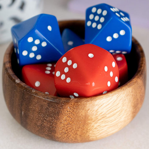 LEARNING ADVANTAGE Subitizing Dice - Set of 6, Hands-On Math Manipulative for Early Numeracy, Math Games for Kids.