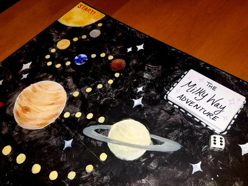 Apostrophe Games Blank Game Board & Box (17" x 17") Create Your Own Board Game, DIY Family Board Games