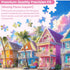 VOLUVOLU 300 300 Entertainment(20.5 15 Pieces Jigsaw Puzzles for Adults, Color House Puzzle for Adults Children