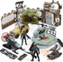 SYNCFUN Military Toy Set with Army Base, Vehicles, Action Figures & Weapon