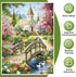 500 Gifts,20.5x15 Puzzles for Adults Pieces,Charming Lakeside Church Puzzle for Adults,Beautiful Flower & Parrot Jigsaw