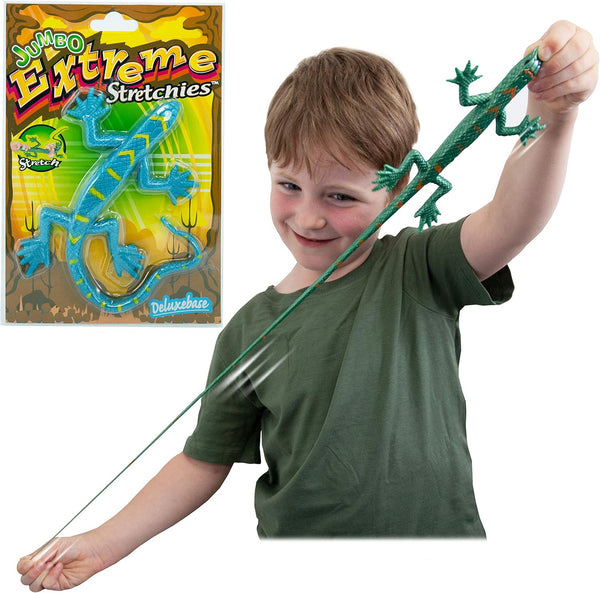 Deluxebase Jumbo Extreme Stretchies - Lizard, Large Stretchy Squishy Animal for Adults and Kids