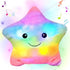 Cuteoy 13" Musical Rainbow Star Plush Pillow Glowing Twinkle Night Light Stuffed