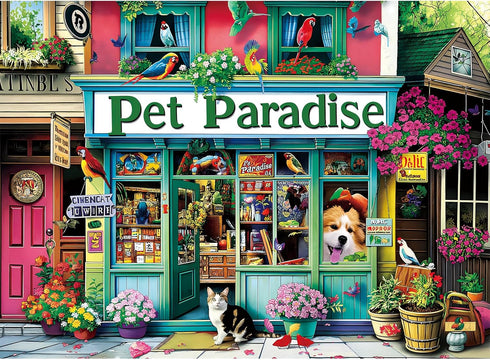 WSCXSC Jigsaw Puzzles for Adults 300 Pieces Pet Store Adult Puzzle Animals Paper