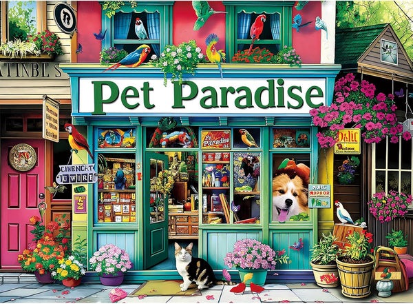 WSCXSC Jigsaw Puzzles for Adults 300 Pieces Pet Store Adult Puzzle Animals Paper