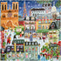 1000 23" 23" eeBoo Piece Puzzle - Paris Christmas Jigsaw Puzzle for Adults, Square x Made with Recycled Board