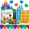 Magnetic Tiles 100 Piece Set with 2 Cars, Magnetic Blocks & Magnet