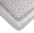 Set Changing Pad Cover and Crib Sheet Bundle (Grey Abstract Stripes and Dots Print)
