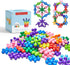 Clip Connect 100 Pieces, Diameter 1.5", Interlocking Solid Plastic Building Blocks Set for Early STEM Education