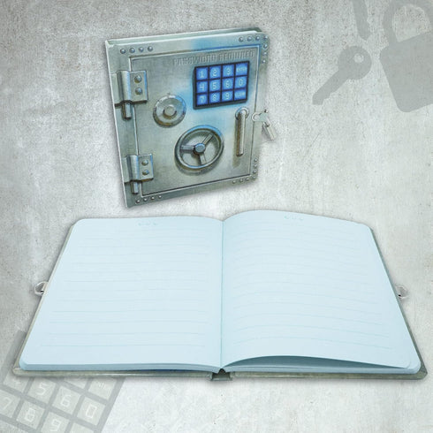 Peaceable Kingdom Vault Door Diary, 6.25" Lock and Key, Lined Page for Kids