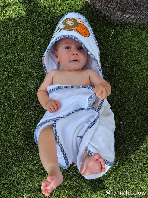 Mud Pie Kids' Stylish Sports Hooded Towel