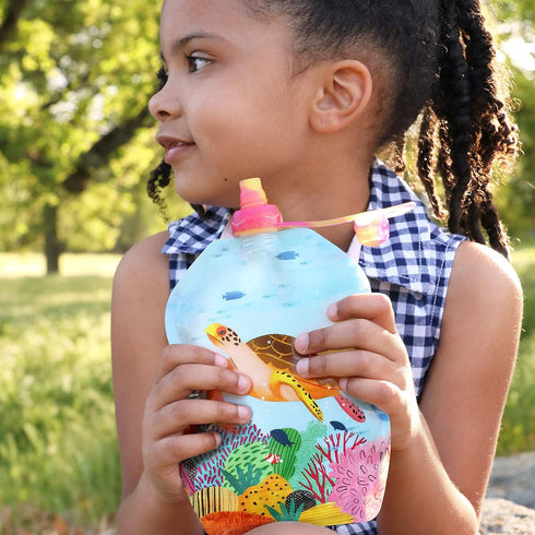 ChooMee Reusable Baby Food Storage Pouches, 8 oz - Ideal for Baby Food, Smoothies and Purees, 6 CT
