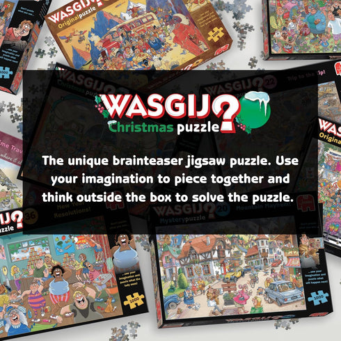 24 54 -100% Wasgij Christmas Advent Calendar, Look Out Below! - Days of Puzzles, Don't Puzzle What You See